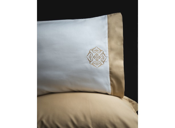 Комплект постельного белья Issimo Blanche beige сатин-делюкс двуспальный евро