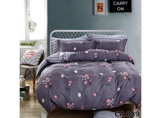 Комплект постельного белья Альвитек Полевые цветы сатин двуспальный евро