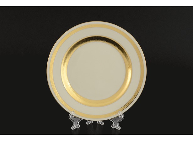 Набор тарелок Constanza Cream 9321 Gold 17 см 6 шт