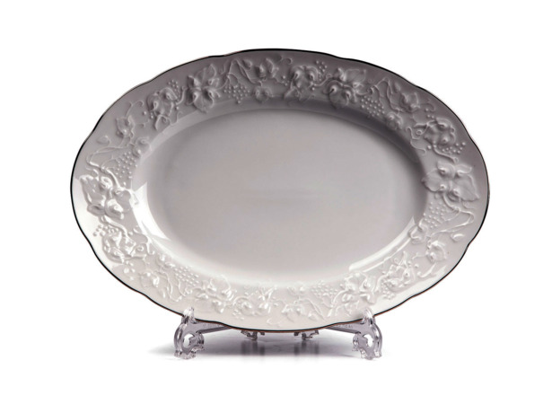 Блюдо Filet platine 28 см овальное