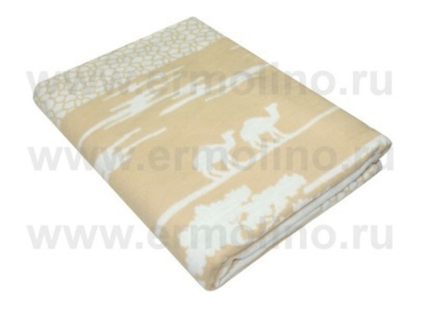Одеяло байковое жаккард Ермолино Сафари 150х215 см