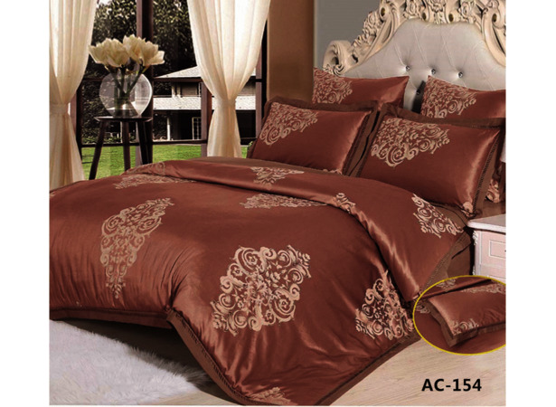 Комплект постельного белья Arlet AC-154 жаккардовый шелк двуспальный евро