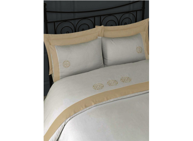 Комплект постельного белья Issimo Blanche gold сатин-делюкс двуспальный евро