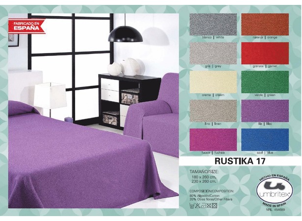 Покрывало-плед Umbritex Rustica 17 mauve 180х260 см