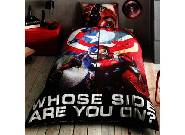 Комплект постельного белья Tac Captain America Movie ранфорс 15 сп