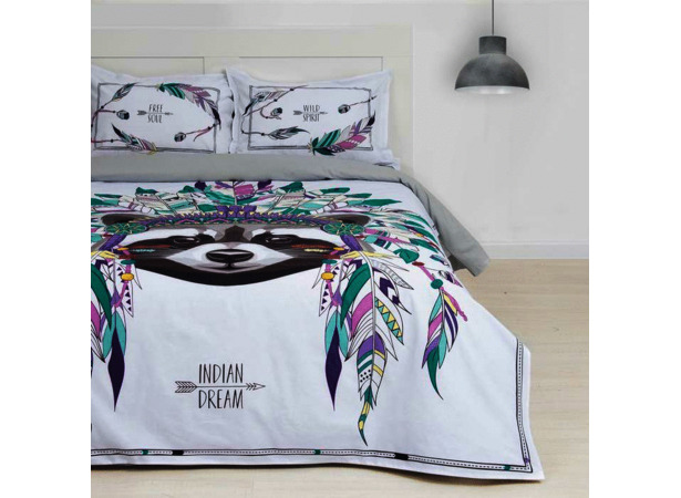 Комплект постельного белья Этель Indian style ранфорс двуспальный евро