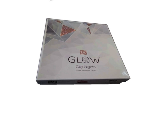 Комплект постельного белья Tac Glow London (светящееся) сатин двуспальный евро