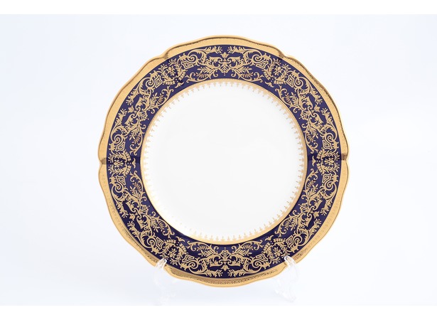 Набор тарелок Clarice Cobalt Gold 27 см 6 шт