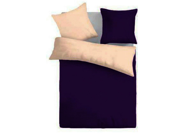 Комплект постельного белья Artek-92 Purple/ecru сатин евро макси