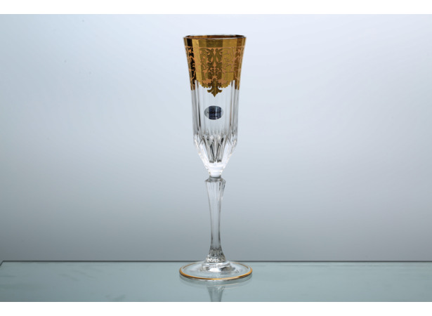 Набор фужеров для шампанского Natalia Golden Ivory Decor 180 мл 6 шт