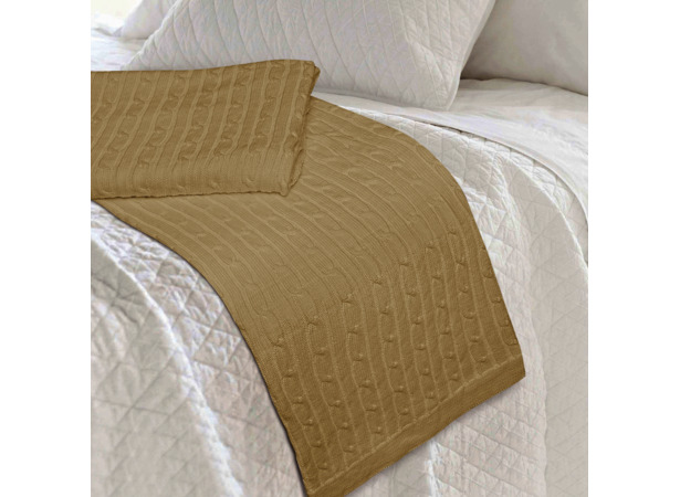 Плед вязаный Conforto E Sonhos Magno 33 Beige 150х200 см