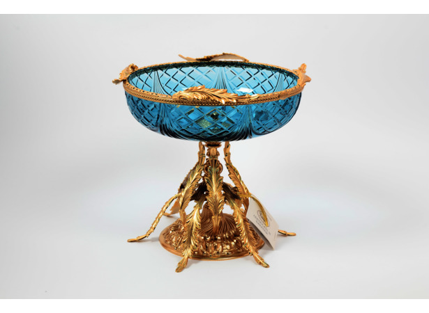 Ваза для фруктов Rosaperla Голубая 255 см