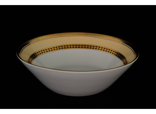 Набор салатников Hormony Cream Black 19 см 6 шт