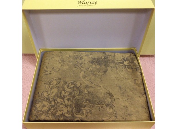 Комплект постельного белья Marize Золотые узоры жаккард двуспальный евро (нав 50х70 см)