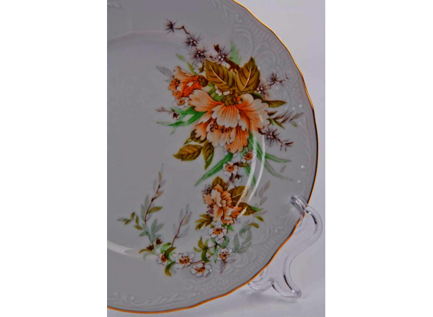 Набор тарелок Бернадот Зеленый цветок 23011 17 см 6 шт