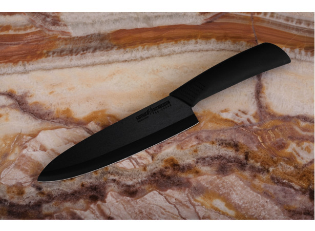 Нож кухонный Шеф 175 мм чёрный Eco-Ceramic