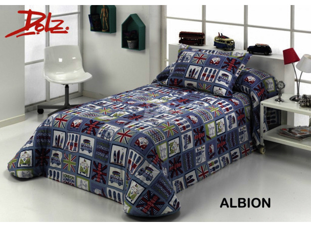Покрывало стеганое Dolz Albion 180х270 см + 1 наволочка 50х70 см