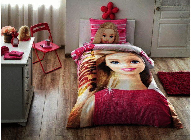 Комплект постельного белья Tac Barbie Sparkle ранфорс 15 сп