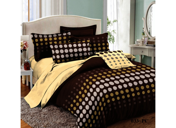 Комплект постельного белья Cleo Круги поплин двуспальный евро