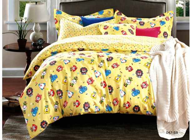 Комплект постельного белья Cleo Малышата (желтый) сатин детский