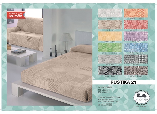 Покрывало-плед Umbritex Rustica 21 linen 180х260 см