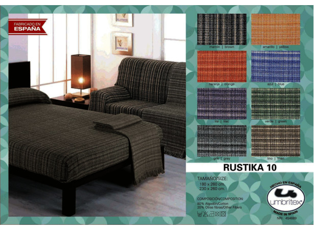 Покрывало-плед Umbritex Rustica 10 brown 180х260 см