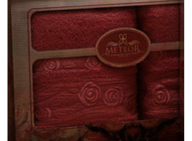 Набор полотенец Метеор Текстиль Rose Garden 50х90 см 70х140 см 2 шт (розовый)