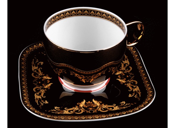 Пара чайная Медуза (чашка 290 мл + блюдце)