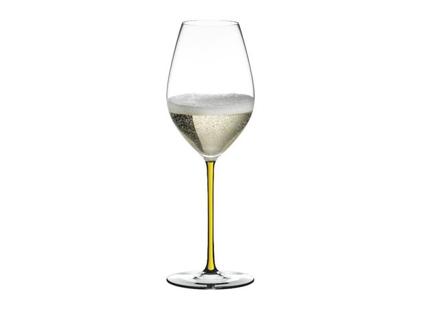 Фужер Fatto a Mano Champagne Wine Glass 445 мл (с желтой ножкой)