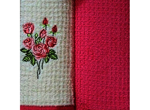 Набор кухонных полотенец Grand Stil Цветник Роза 40х70 см 2 шт (без коробки)