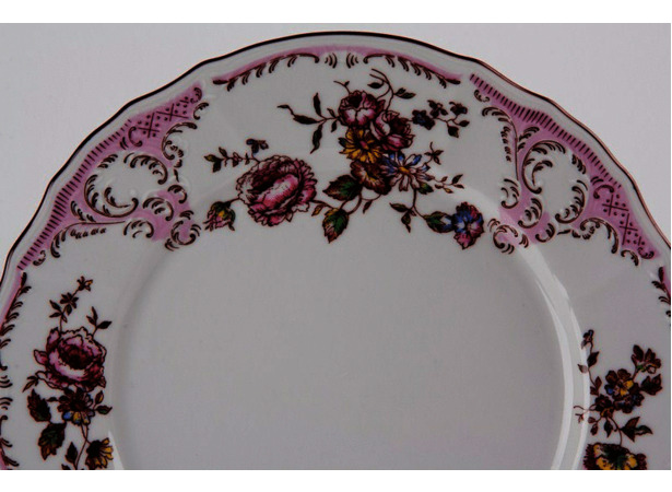 Набор тарелок Бернадот Розовый цветок 5058 25 см 6 шт