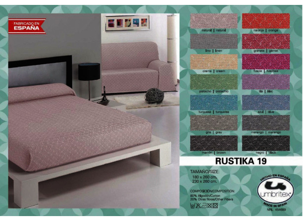 Покрывало-плед Umbritex Rustica 19 natural 230х260 см