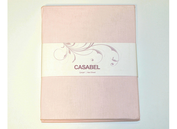 Простыня Casabel ранфорс 160х240 см (светло-розовая)
