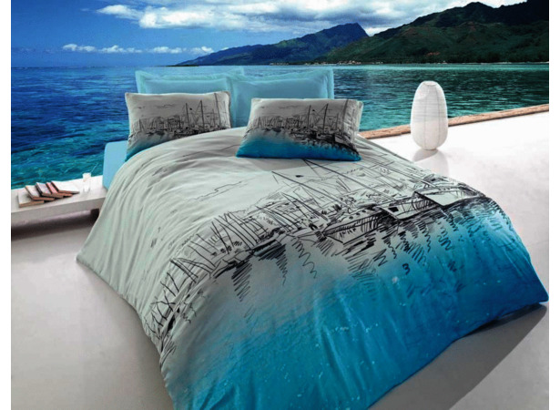 Комплект подросткового постельного белья Cottonbox Maritime Marina ранфорс 15 сп