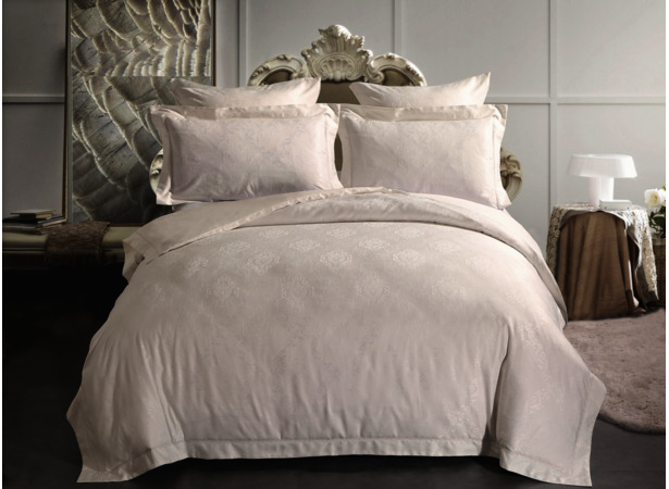 Комплект постельного белья Cleo Soft Cotton Эльзас (белый) двуспальный