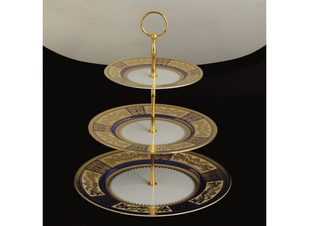 Горка Diadem Blue Cream Gold 3-х ярусная