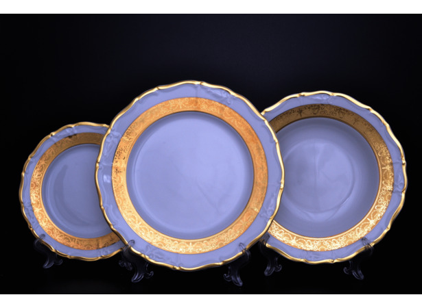 Набор тарелок Мария Луиза Матовая полоса 18 предметов