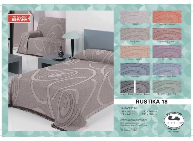 Покрывало-плед Umbritex Rustica 18 linen 180х260 см