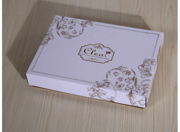 Комплект постельного белья Cleo Сириль сатин-жаккард двуспальный евро