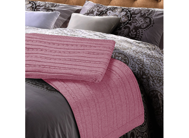 Плед шерстяной Conforto E Sonhos Magno 402 (розовый) 150х200 см