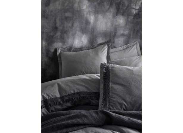 Комплект постельного белья с покрывалом Cottonbox Nature (серый) ранфорс двуспальный евро