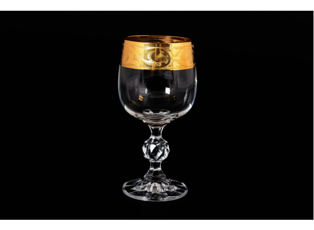 Набор бокалов для вина Золотой орнамент 190 мл 6 шт