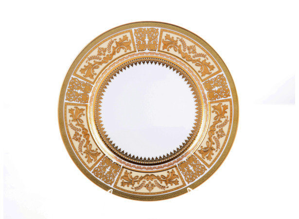 Набор тарелок Diadem White Cream Gold 28 см 6 шт