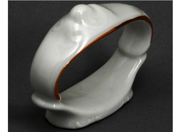 Кольцо для салфетки Бернадот Белый узор 55*65 см