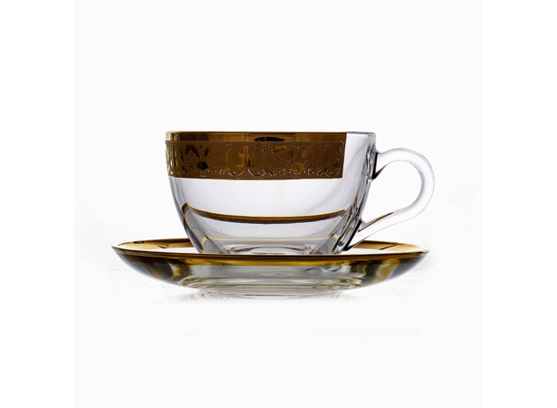 Набор для  чая Богемия  (чашка 240 мл + блюдце) на 6 персон 12 предметов 