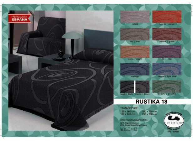 Покрывало-плед Umbritex Rustica 18 brown 180х260 см