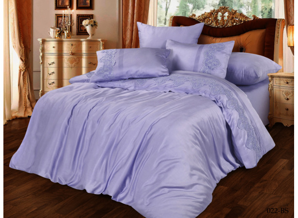 Комплект постельного белья Cleo Bamboo Satin (светло-сиреневый) сем
