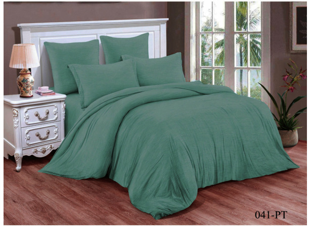 Комплект постельного белья Cleo Зеленый луг микросатин сем