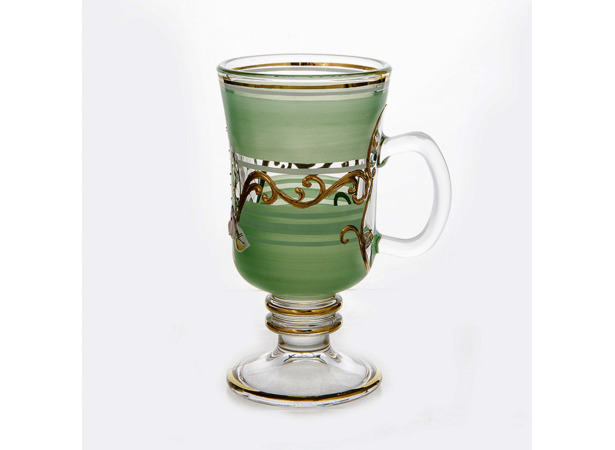Набор стаканов для чая Лепка зеленая 200 мл 6 шт