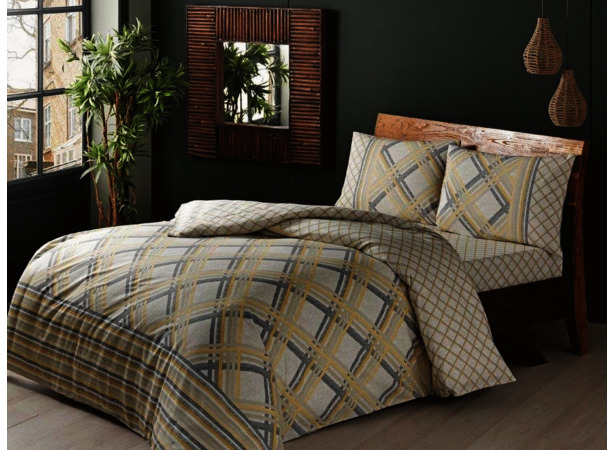 Комплект постельного белья Tac Kenley бамбук двуспальный евро